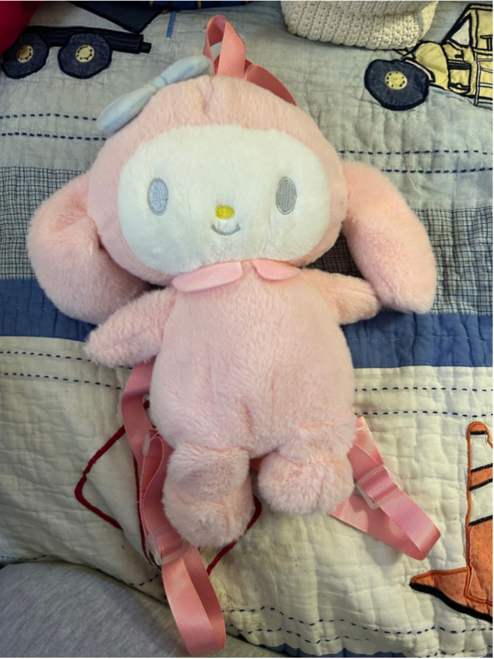 My melody character plush backpack